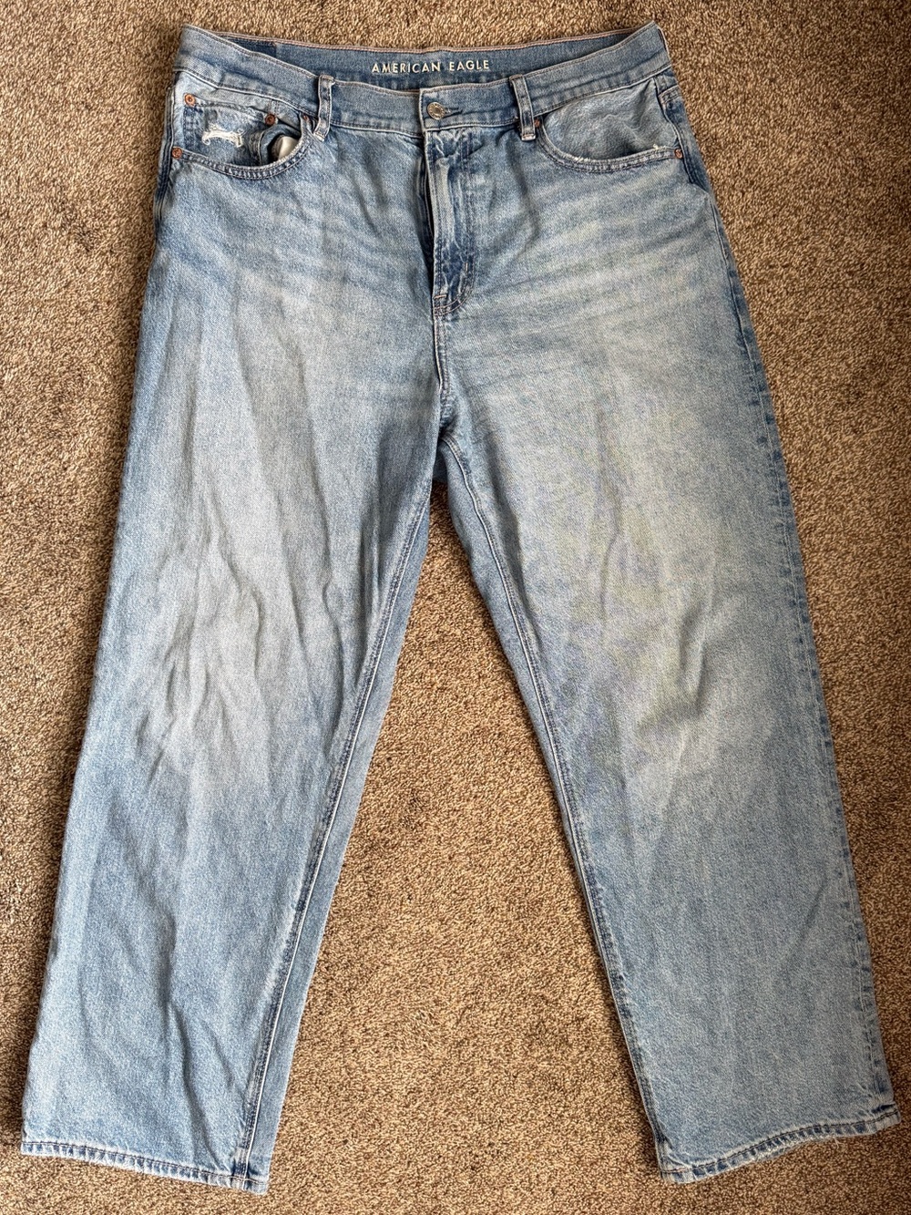 American Eagle Outfitters Women’s Light Blue Boyfriend Jeans